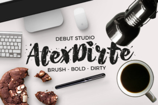 AlexDirte: A Gritty, Authentic Brush Font for Real Branding
