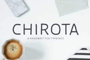 Chirota: A Playful Yet Readable Handwritten Font for Digital Brands