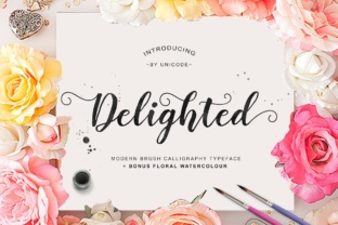 Delighted: A Modern Handwritten Script Font for Editorial Warmth