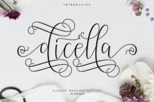 Dicella: A Modern Script Font for Editorial Design
