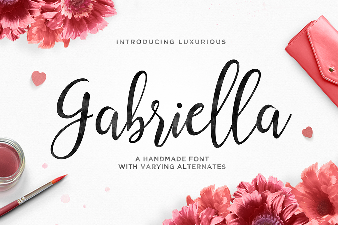 Gabriella: A Hand-Brushed Script Font That Elevates Digital Branding