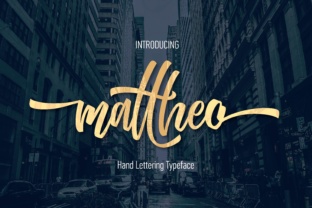 Mattheo: A Hand-Lettered Font That Anchors Your Voice