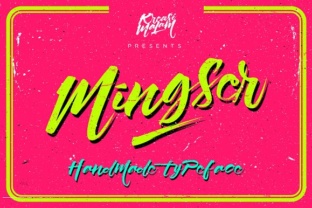 Mingser: A Playful Handmade Calligraphy Font for Makers