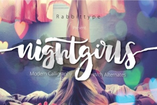 Nightgirls: A Fluid Handwritten Font for Makers