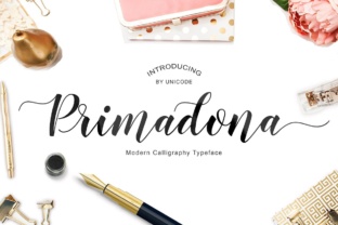 Primadona: A Handcrafted Script Font for Editorial Elegance