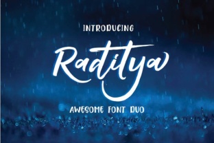 Raditya: A Handwritten Typeface That Feels Human Online