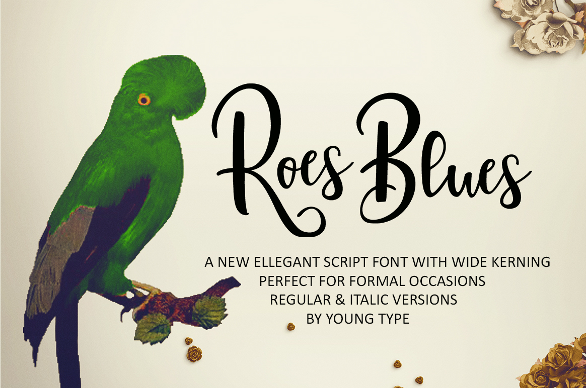 Roes Blues: A Modern Script Font That Elevates Real Small Business Branding